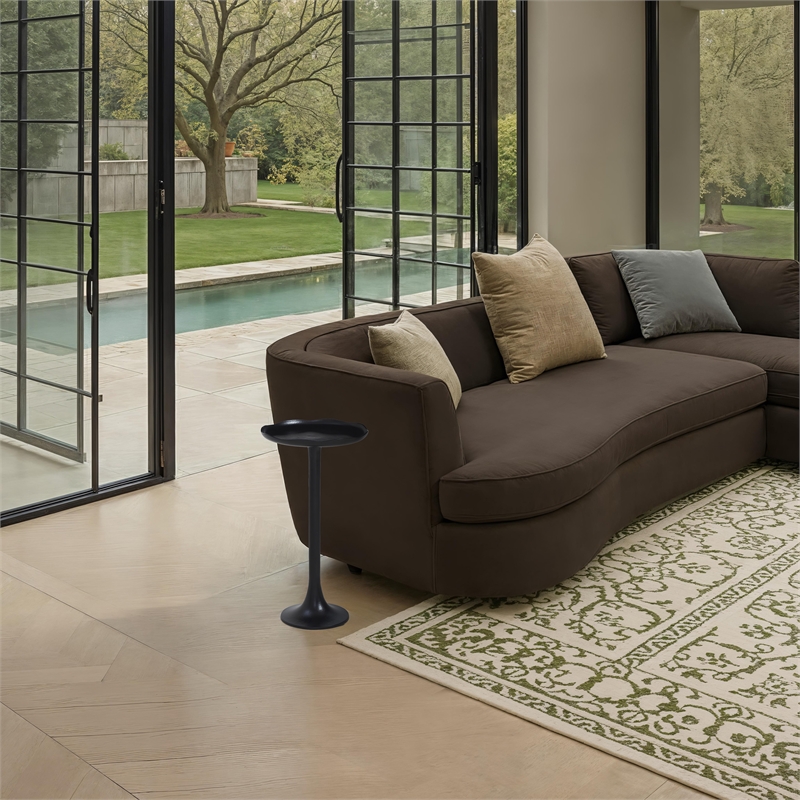 Fiora Indoor Cast Aluminum Side Table