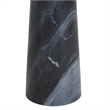 Mercura Indoor Mercury Black  Marble Side Table