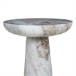 Mercura Indoor Mercury Black  Marble Side Table
