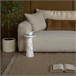 Mercura Indoor Toronto Brown Marble Side Table