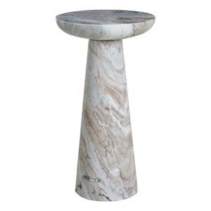 Mercura Indoor Toronto Brown Marble Side Table