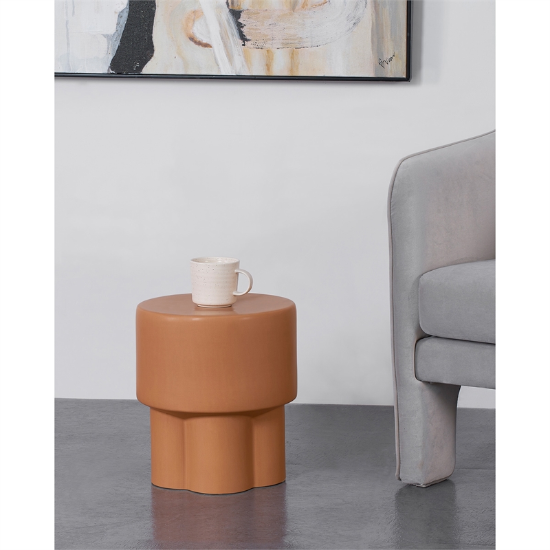 Mayflower Indoor/Outdoor Ceramic Table Matte Nougat