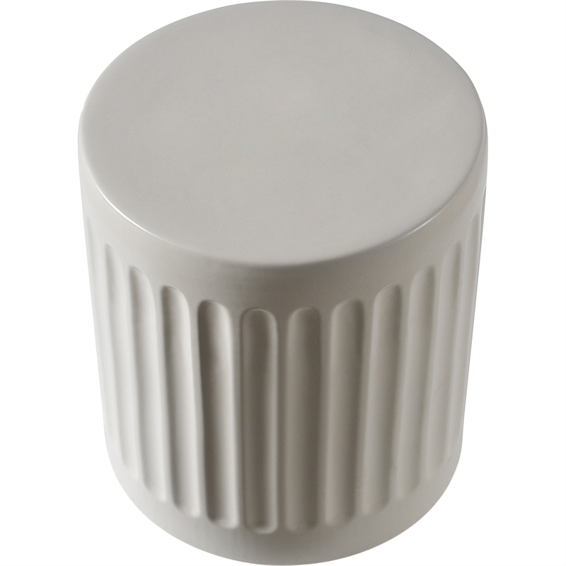 Lucian Indoor/Outdoor Ceramic Table White