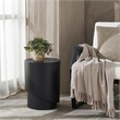 Domus Indoor Iron Sheet Indoor/Outdoor Side Table Matte Black
