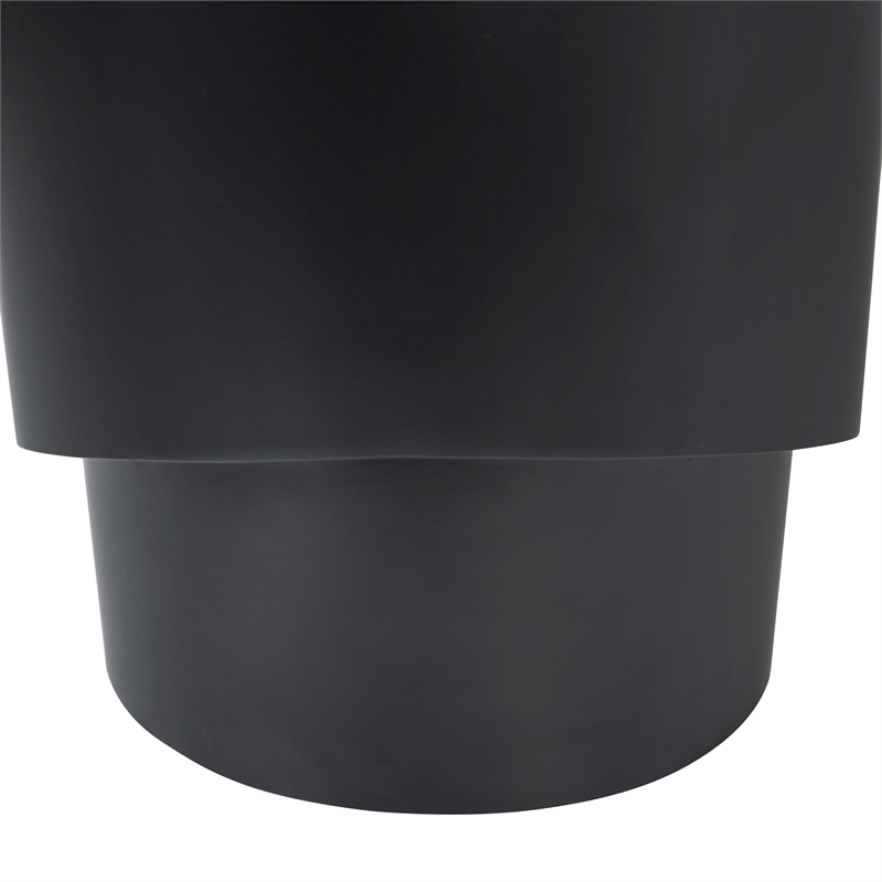Domus Indoor Iron Sheet Indoor/Outdoor Side Table Matte Black