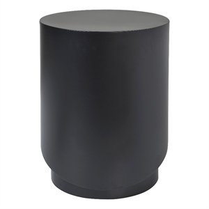 Domus Indoor Iron Sheet Indoor/Outdoor Side Table Matte Black