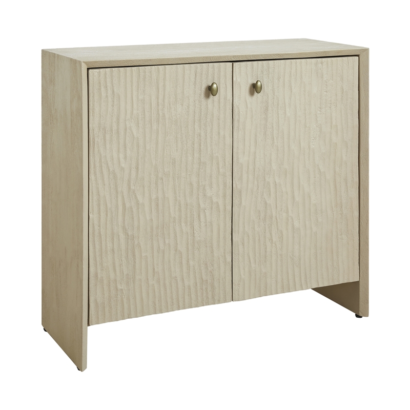 Aida Indoor Mango Wood Cabinet Beige