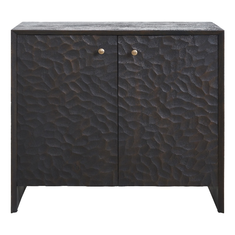 Jean Indoor Mango Wood Cabinet Dark Brown