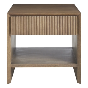 Jaime Indoor Mango Wood Side Table