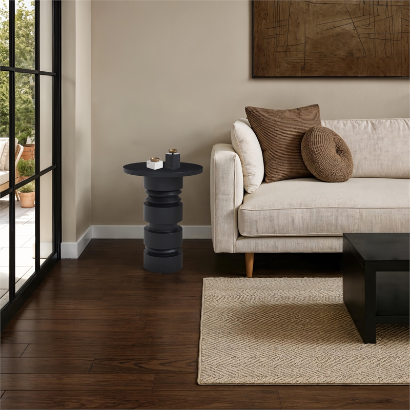 Talpa Indoor Mango Wood Side Table