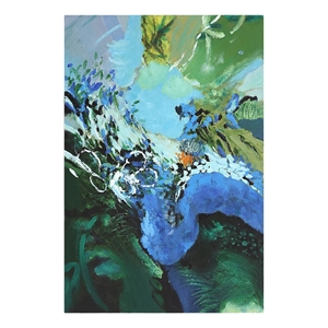 Tempress 40&quot Wide Canvas Art Green