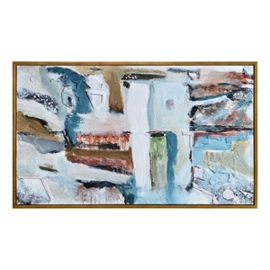 Madsen 50&quot Wide Canvas Art Blue