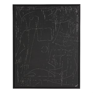 Haiku 40&quot Wide Canvas Art Black