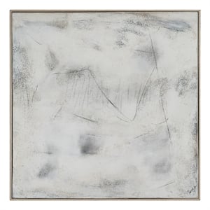 Abadie 48&quot Wide Canvas Art White
