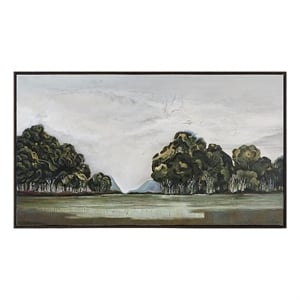 Malika 40&quot H x 70&quot W Canvas Art Green