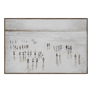 Lagoa 40&quot H x 60&quot W Canvas Art Multi-Color