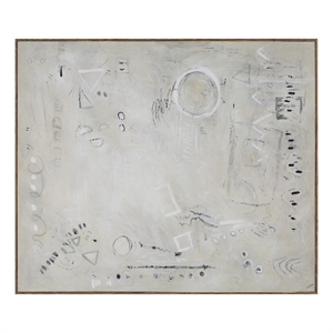 Reims 60&quot H x 50&quot W Canvas Art Beige