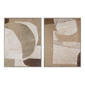 Alcea 40&quot H x 30&quot W Canvas Art (2 Piece Set)