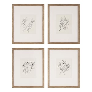 Palmela 16.0&quot Wide Wall Decor Printed Artwork (4 Piece Set)
