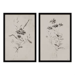 Adeline 20&quot Wide Wall Decor Black (2 Piece Set)