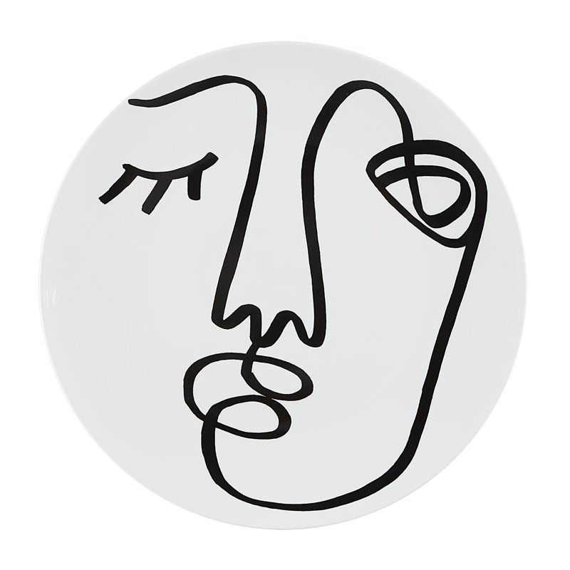 Solange 5 Piece Wide Wall Art Black