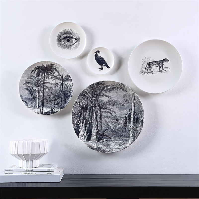 Maliya 5 Piece Wide Wall Art White