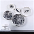Maliya 5 Piece Wide Wall Art White