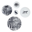 Maliya 5 Piece Wide Wall Art White