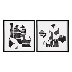 Stratus 24&quot Wide Wall Art Black