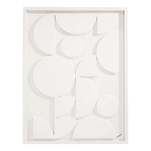 Tivat 36&quot Wide Wall Art White