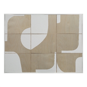 Erula 48&quot Wide Wall Art Matte White