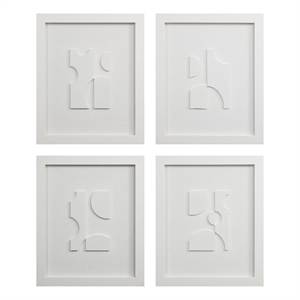 Ispra 19&quot Wide Wall Decor Matte White