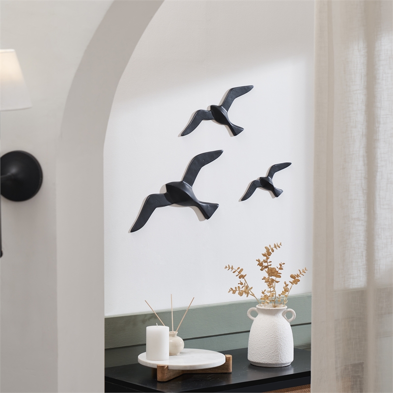 Stevens Wall Decor Matte Black
