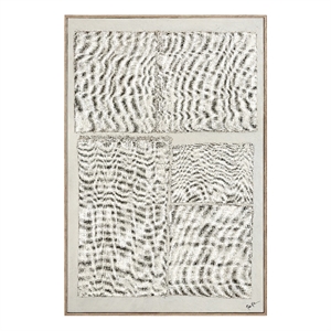 Picardy 60.3&quot Wide Wall Art with Wood Frame Oak