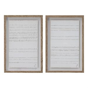Trax 20.0&quot Wide Wall Decor Printed Artwork (2 Piece Set)