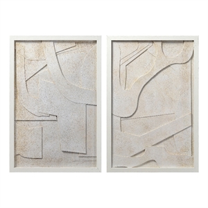 Pathfinder 20&quot Wide Wall Art Off White