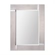 Renwil Capiz Beveled Mirror in Silver Leaf w/Chrome Corner