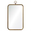 Renwil Coburg Round Decorative Metal Frame Mirror in Brass