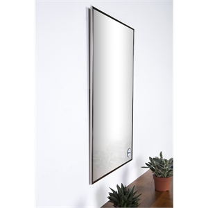 Renwil Crake Rectangular Metal Mirror in Stainless Steel