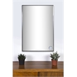 Renwil Crake Rectangular Metal Mirror in Stainless Steel