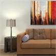 Renwil Brooks Mercury Glass Table Lamp in Satin Nickel