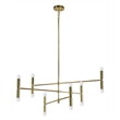 Renwil AXIS Steel Ceiling Fixture in Gold plated
