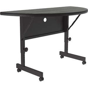 Correll 24&quotW x 48&quotD Deluxe High Pressure Flip Top Table in New England Driftwood