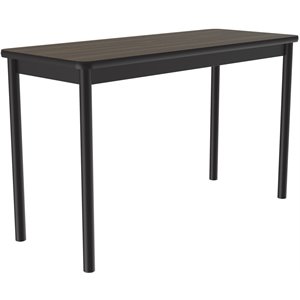 Correll 24&quotW x 48&quotD Deluxe High Pressure Lab Table in Walnut