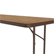 Correll 3/4 High Pressure Folding Seminar Table Panel Leg in Savannah Sand Brown
