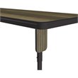 Adjustable Height 3/4 High Pressure Folding Seminar Table Colonial Hickory Brown