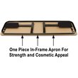 Adjustable Height 3/4 High Pressure Folding Seminar Table Colonial Hickory Brown