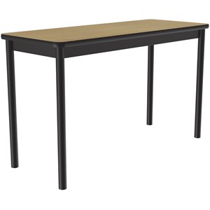 Correll 24&quotW x 72&quotD Traditional Wood High Pressure Lab Table in Fusion Maple