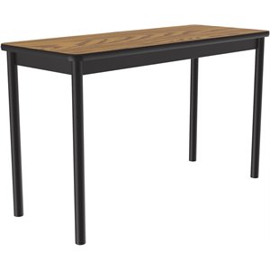 Correll 30&quotW x 72&quotD Deluxe High Pressure Lab Table in Medium Oak