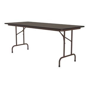Correll CF Series 29x30&quot Traditional Wood Folding Table in Walnut
